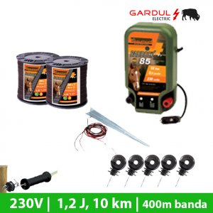 Kit gard electric 230V, 1.2 Joule, 10 km, 400m banda-Kit-uri gard electric / animale 